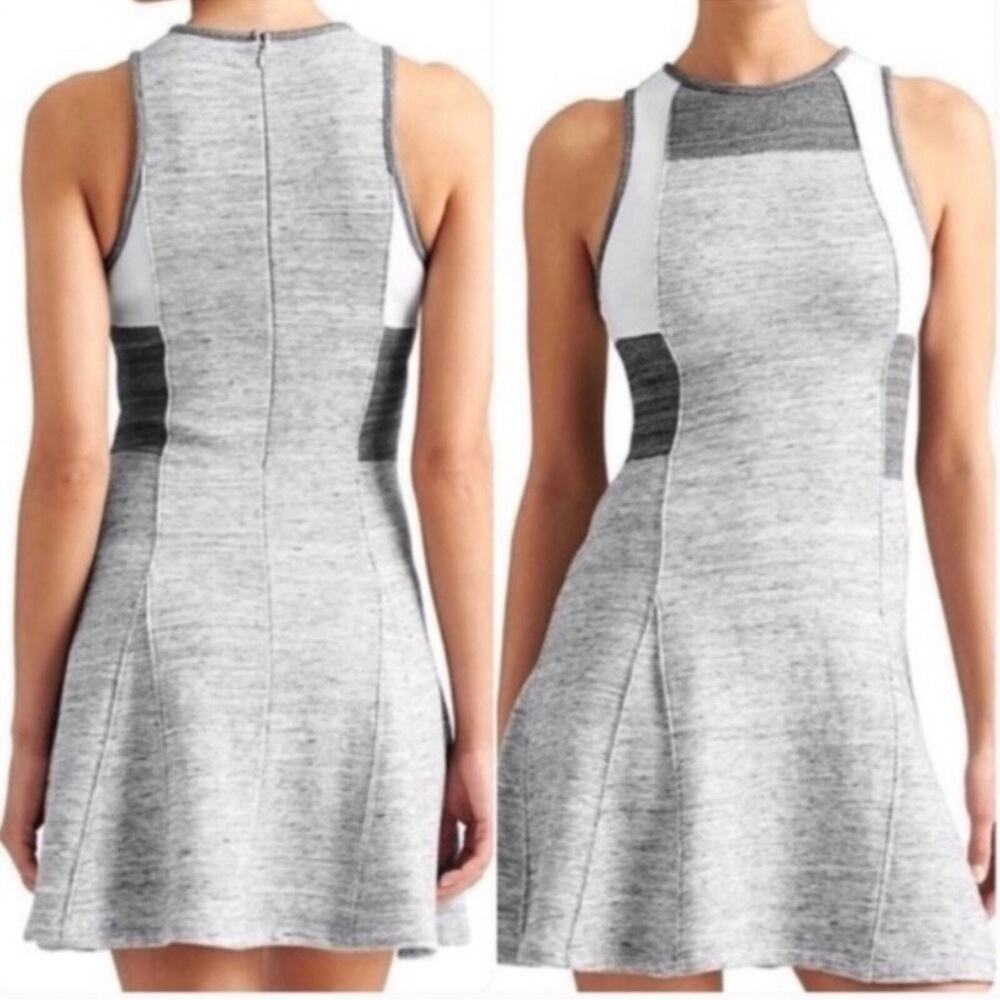 ATHLETA Derek Lam Colorblock Dress 10C Gray White Size XS